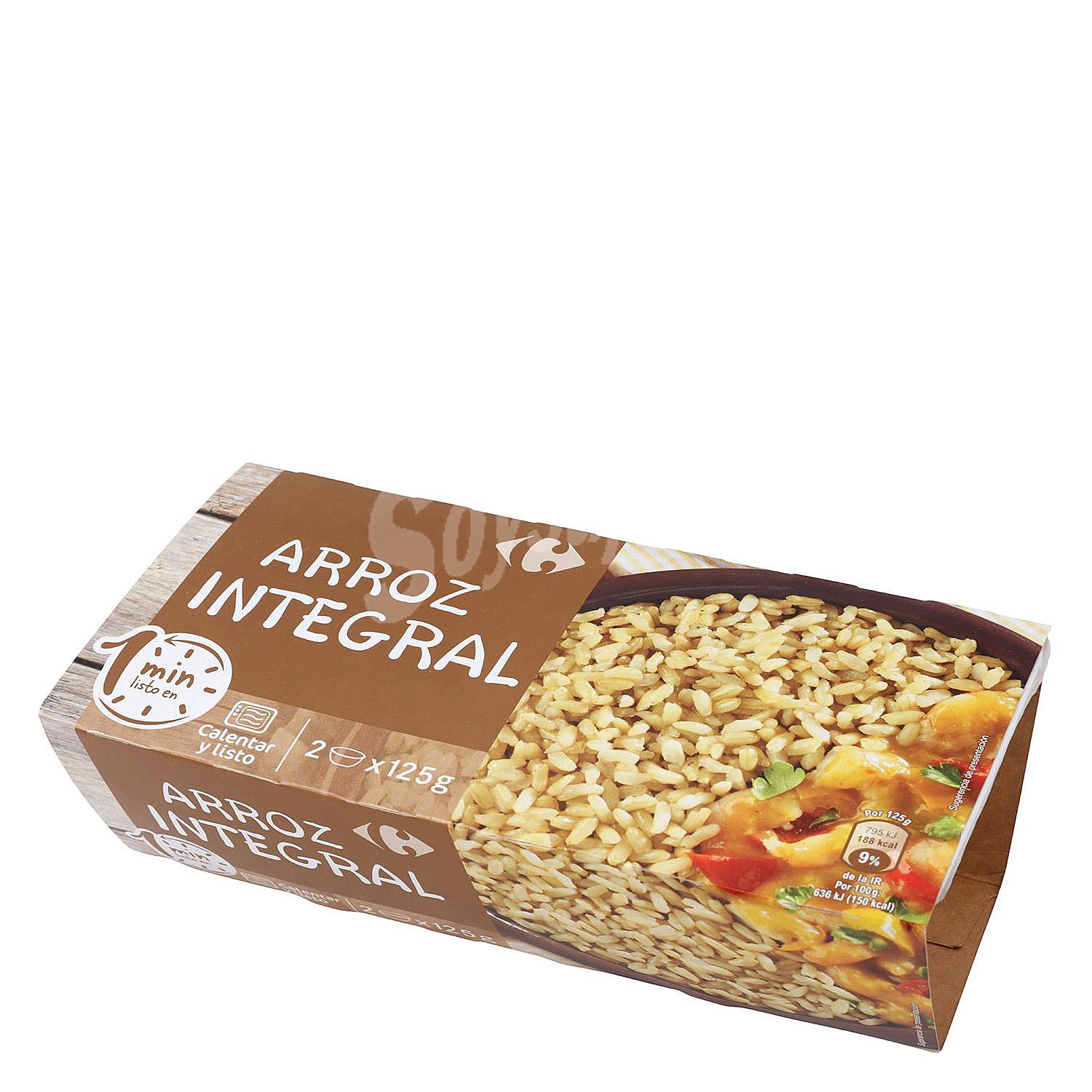 Arroz integral para microondas Carrefour