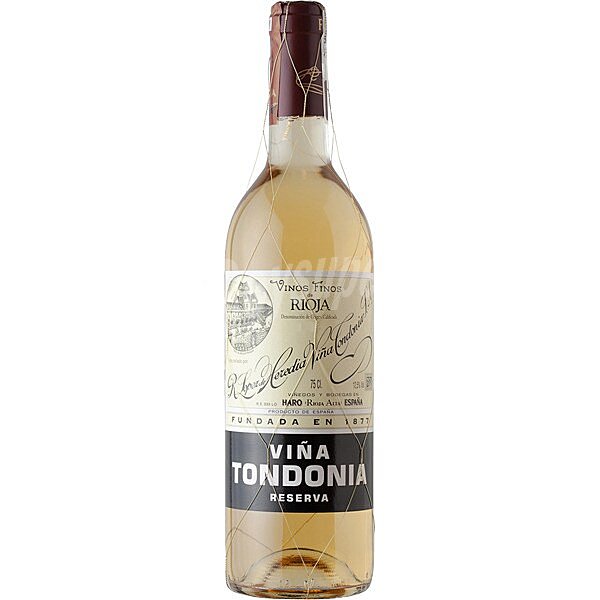 Vino blanco reserva D.O. Rioja botella 75 cl