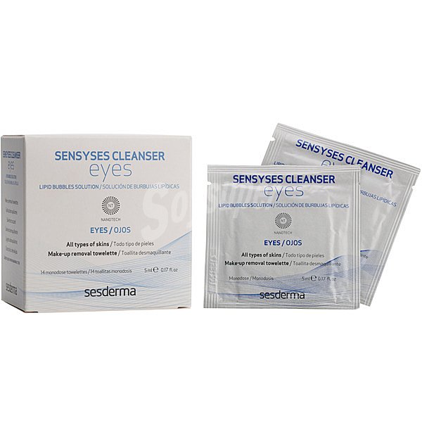 Sensyses cleanser eyes toallita desmaquillante para todo tipo de piel 1 toallita