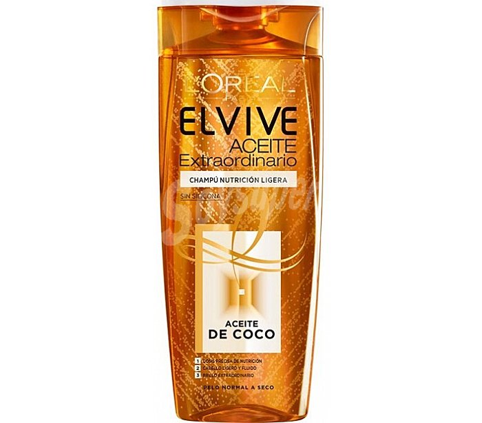 Champú aceite de coco extra elvive