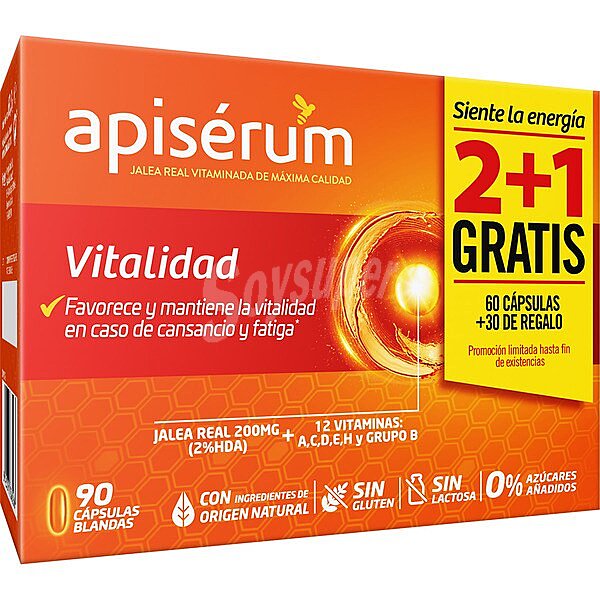 Vitalidad Jalea Real vitaminada pack ápsulas blandas