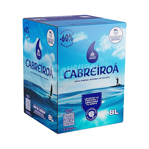 Cabreiroa Agua mineral sin gas, en caja de cartón cabreiroa