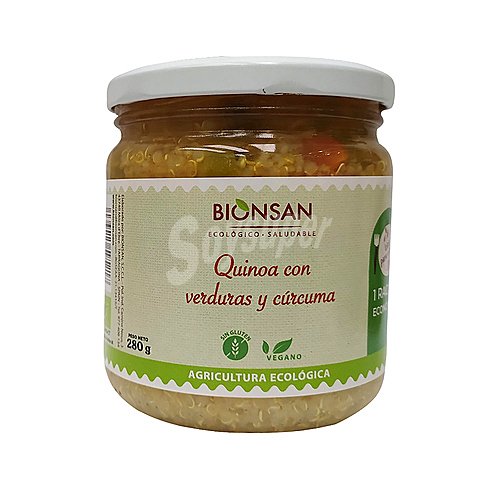 Bionsan Quinoa con verduras y cúrcuma ecológica bionsan