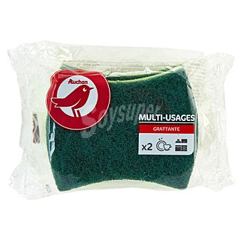 Producto alcampo Estropajo fibra verde con esponja producto alcampo