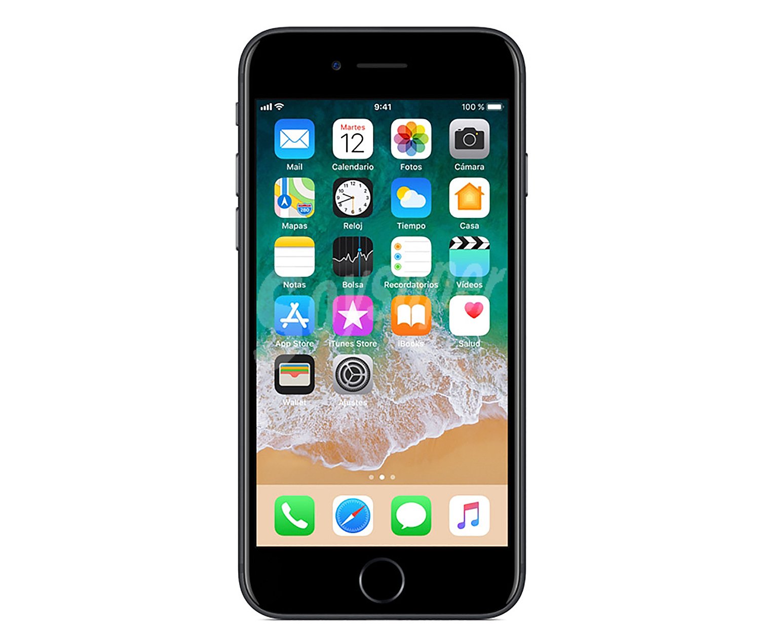 Smartphone 11,93cm (4,7") iphone 7 Negro (reacondicionado), A10, 128GB, 1334 x 750px, 12 Mpx, iOS 10 iphone 7 128GB