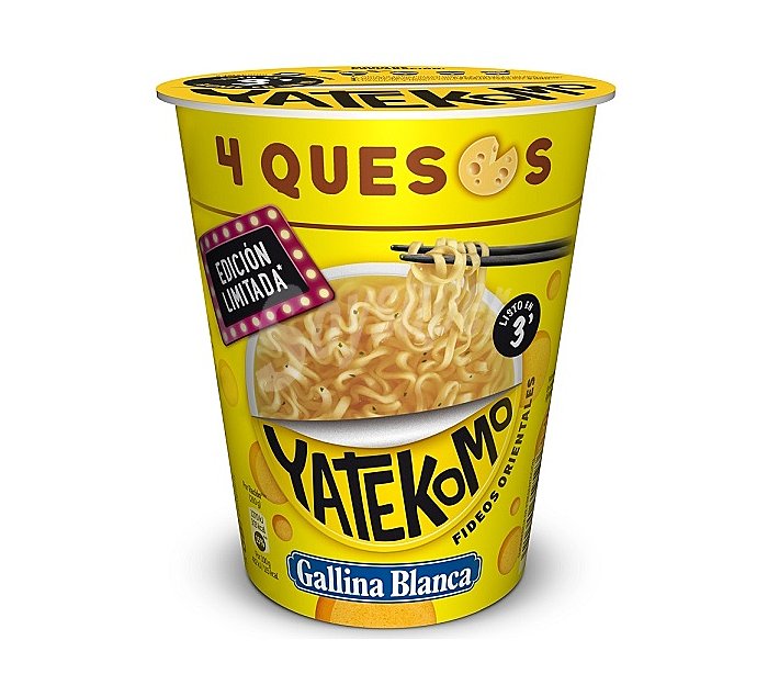 Fideos orientales 4 quesos