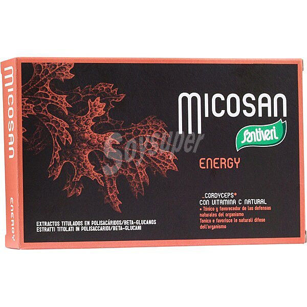 Micosan Energy con vitamina C natural ápsulas estuche 19 g