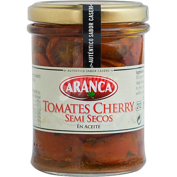 Tomate cherry semi secos en aceite