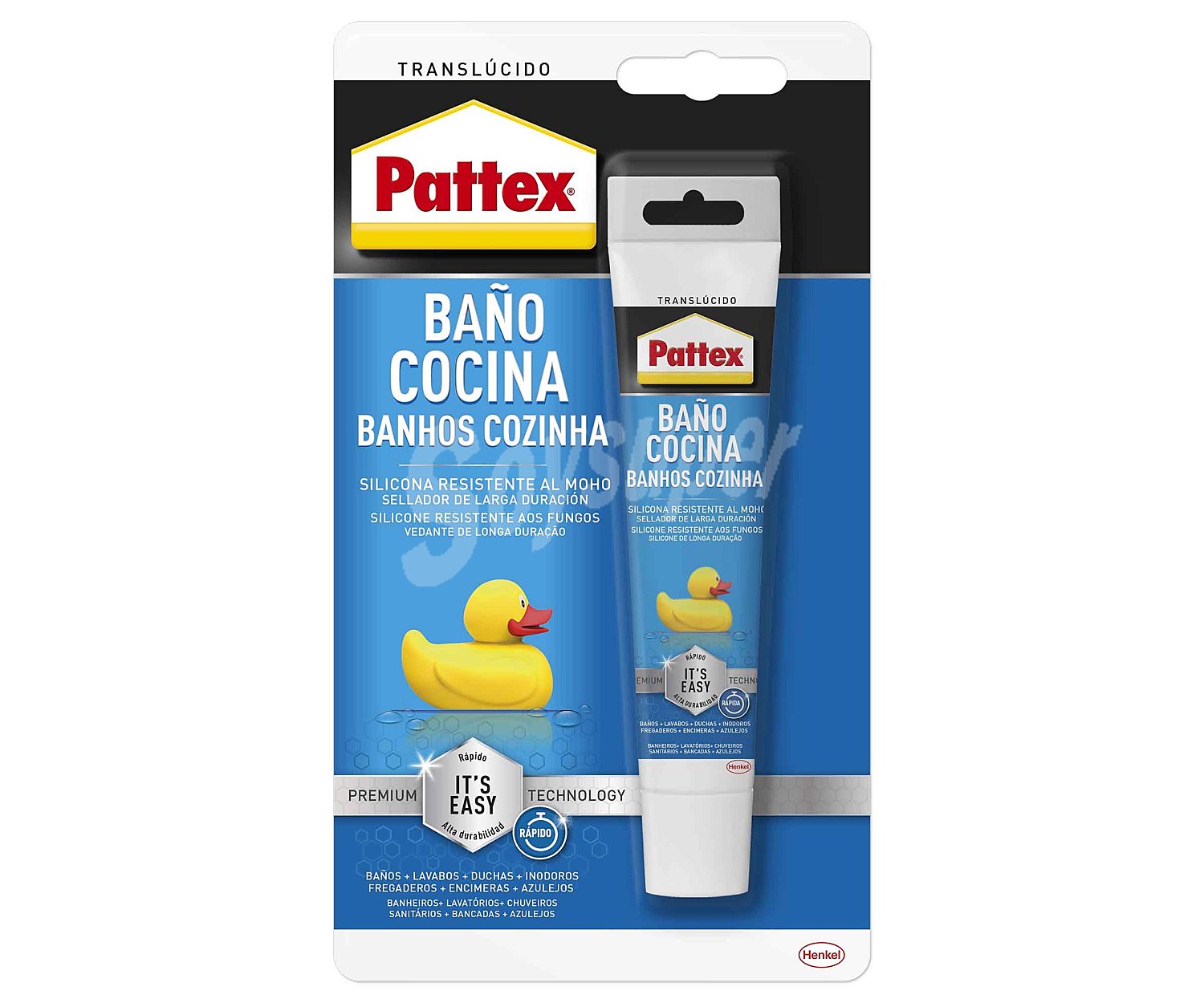 Baños y cocinas transparente 50 ml, pattex.