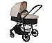 Coche de paseo trío, capazo homologado, color beige y negro, nurse roller