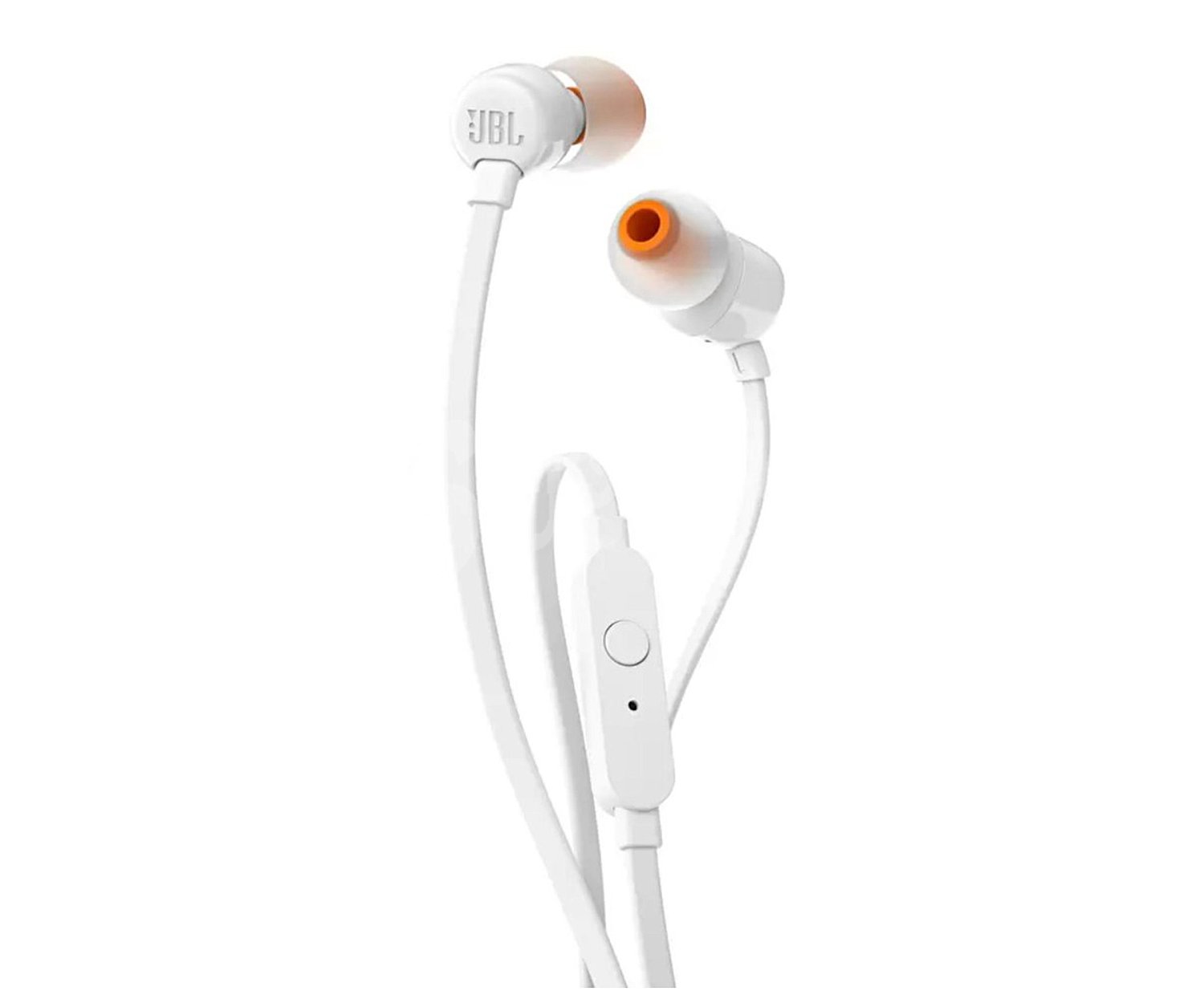 Auricular intrauditivo T110 con cable, micrófono, color blanco con cable, micrófono, color blanco