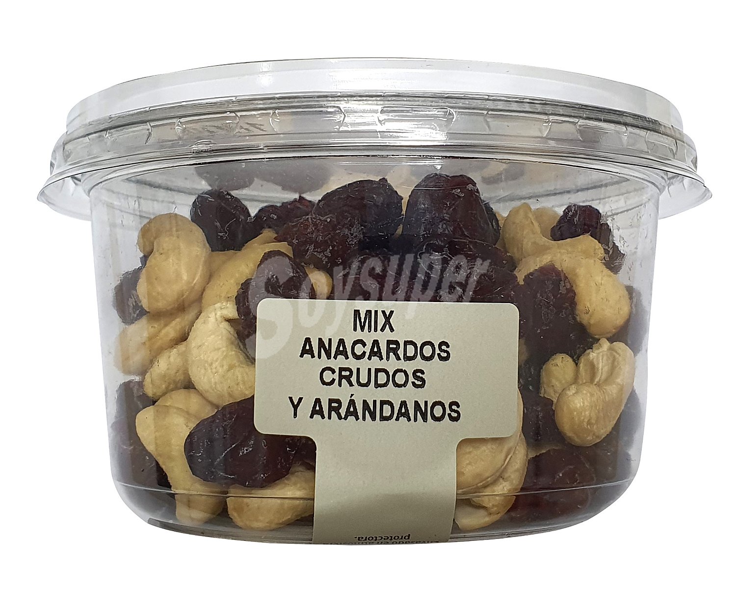 Mix de anacardos crudos y arándanos