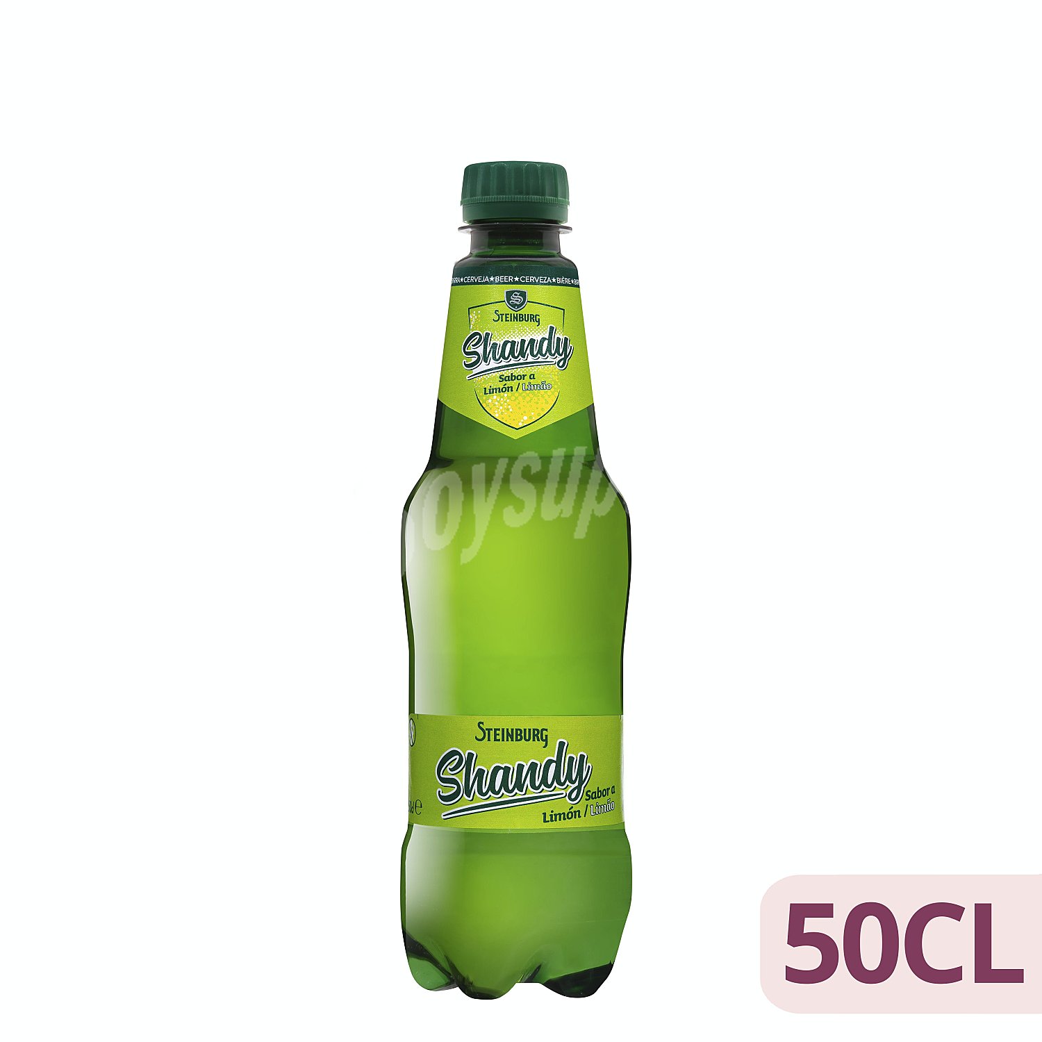 Cerveza shandy con limón sin alcohol