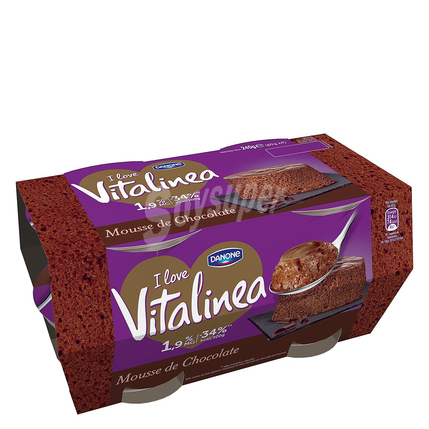 Mousse de chocolate Danone Vitalinea