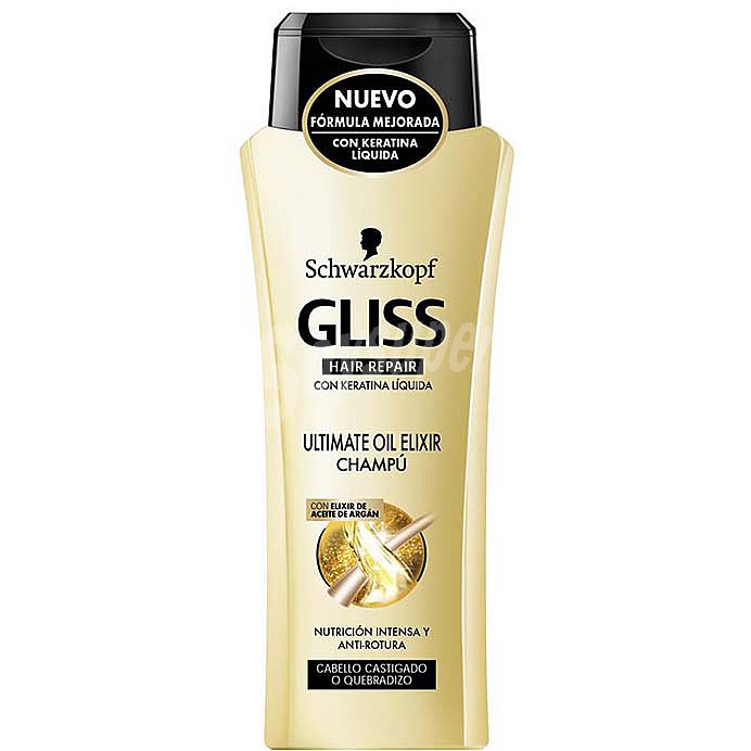 Champú ultimate oil elixir cabello castigado Gliss