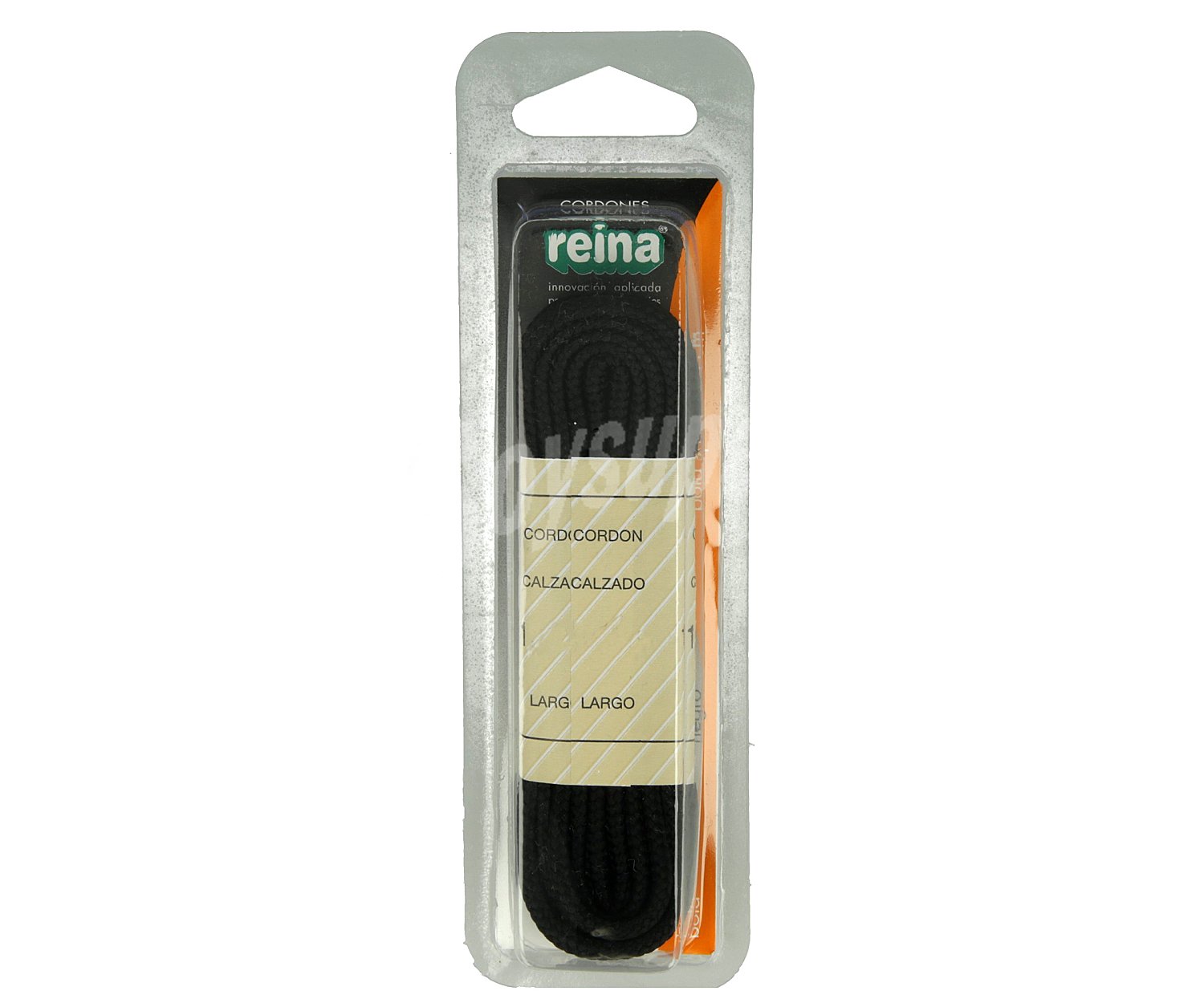 Cordones deportivos redondos, 120 cm negro, 1 par