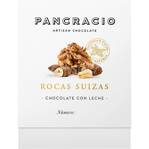 Rocas suizas de chocolate con leche estuche 140 g