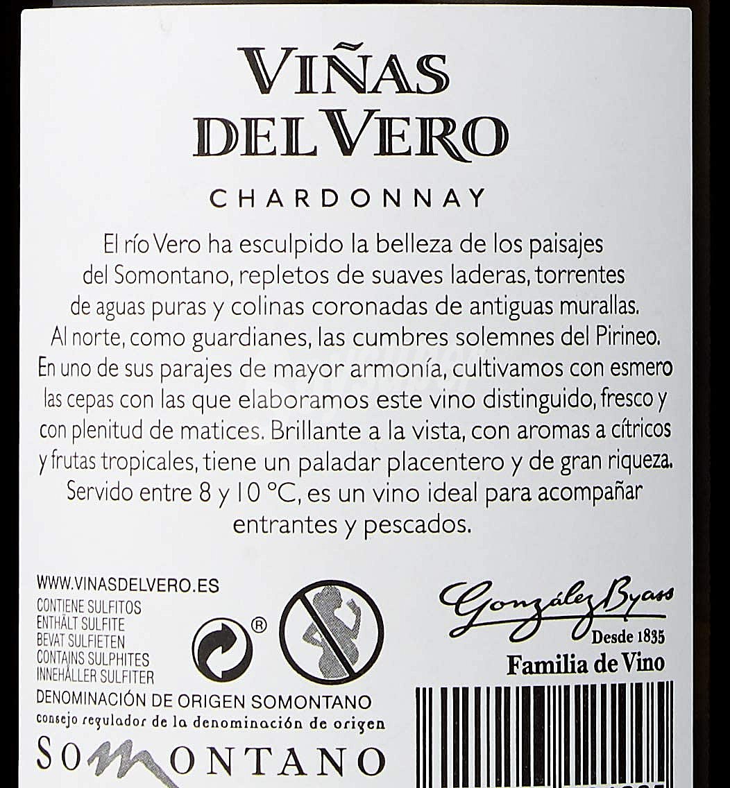 Vino blanco con denominación de origen Somontano