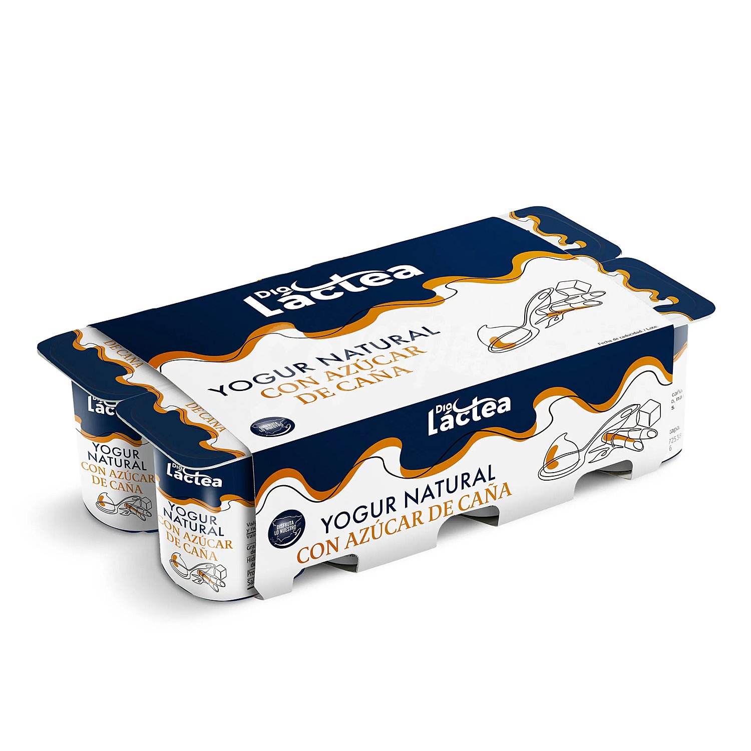 Yogur natural con azúcar de caña Dia Láctea