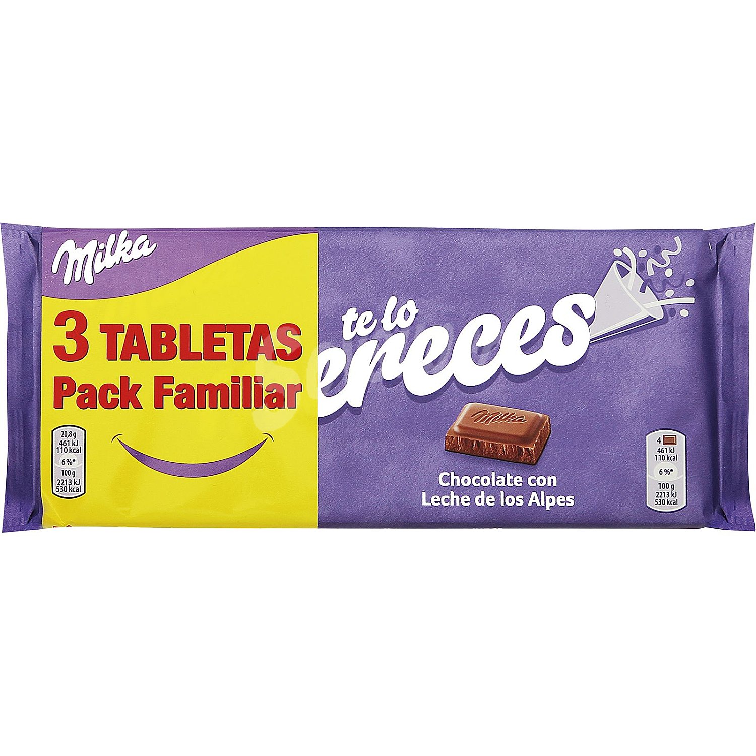 Milka Chocolate con leche milka 375 G