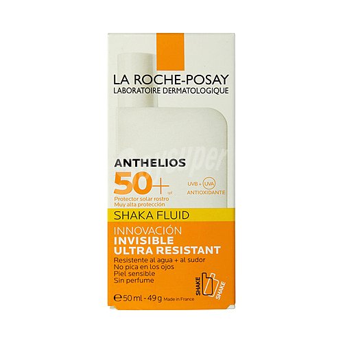 LA roche posay Protector facial solar, sin perfume y con factor de protección 50+ (muy alto) LA roche posay Anthelios