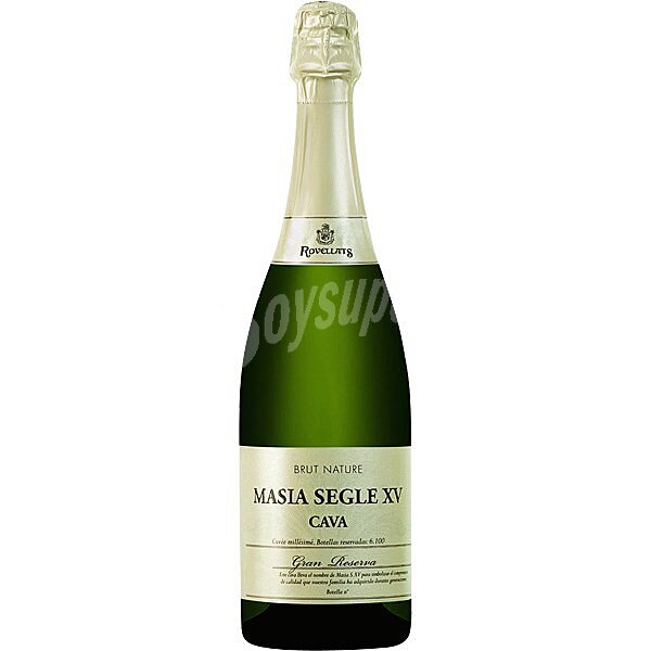 Masía Segle XV cava brut natura gran reserva botella 75 cl