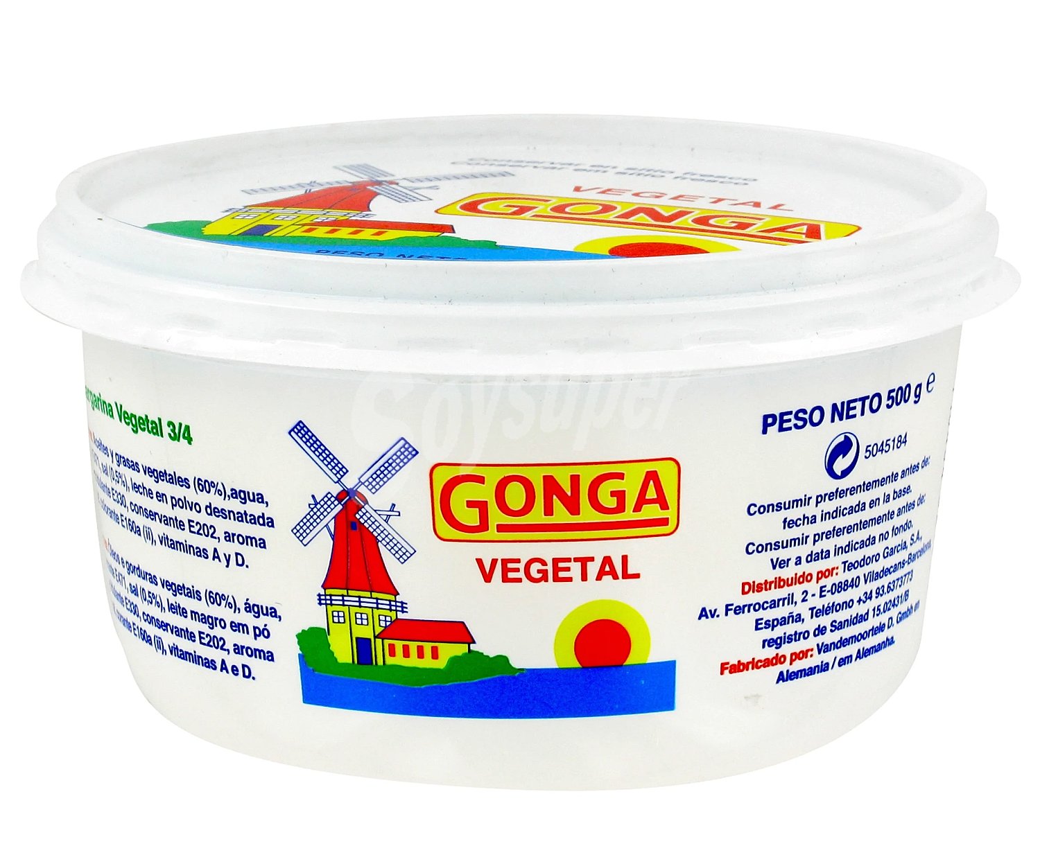 Conga Tarrina de margarina vegetal conga