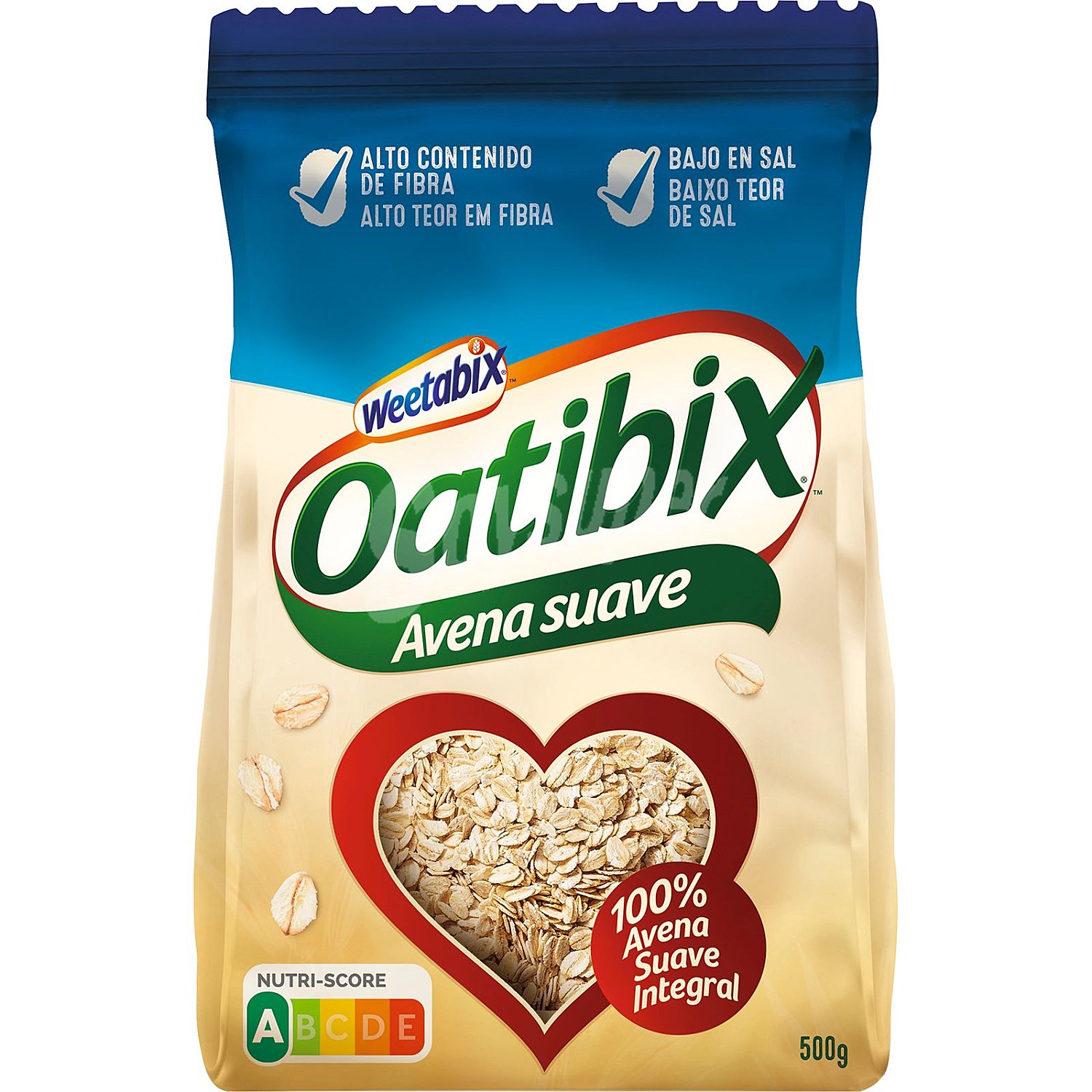 Copos de avena suave oatibix