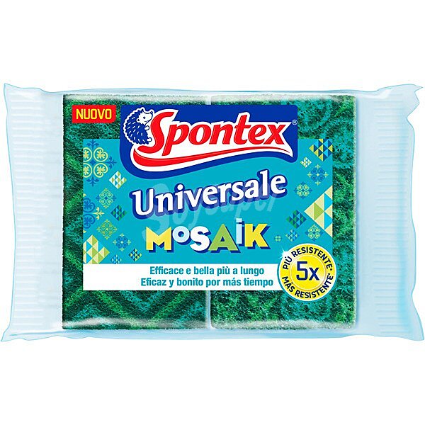 Universale Mosaik estropajo con esponja