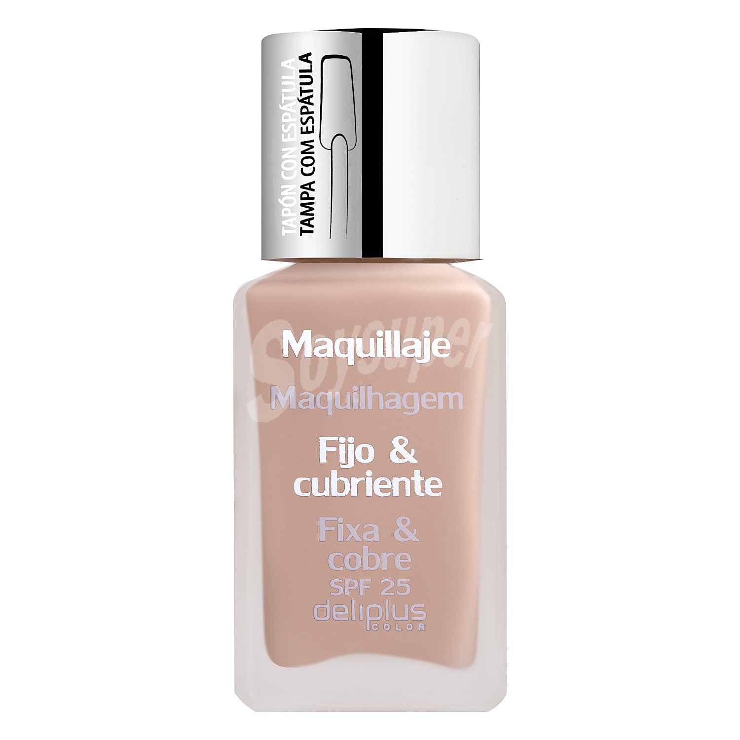 Maquillaje fluido fijo&cubriente Nº 02 beige claro