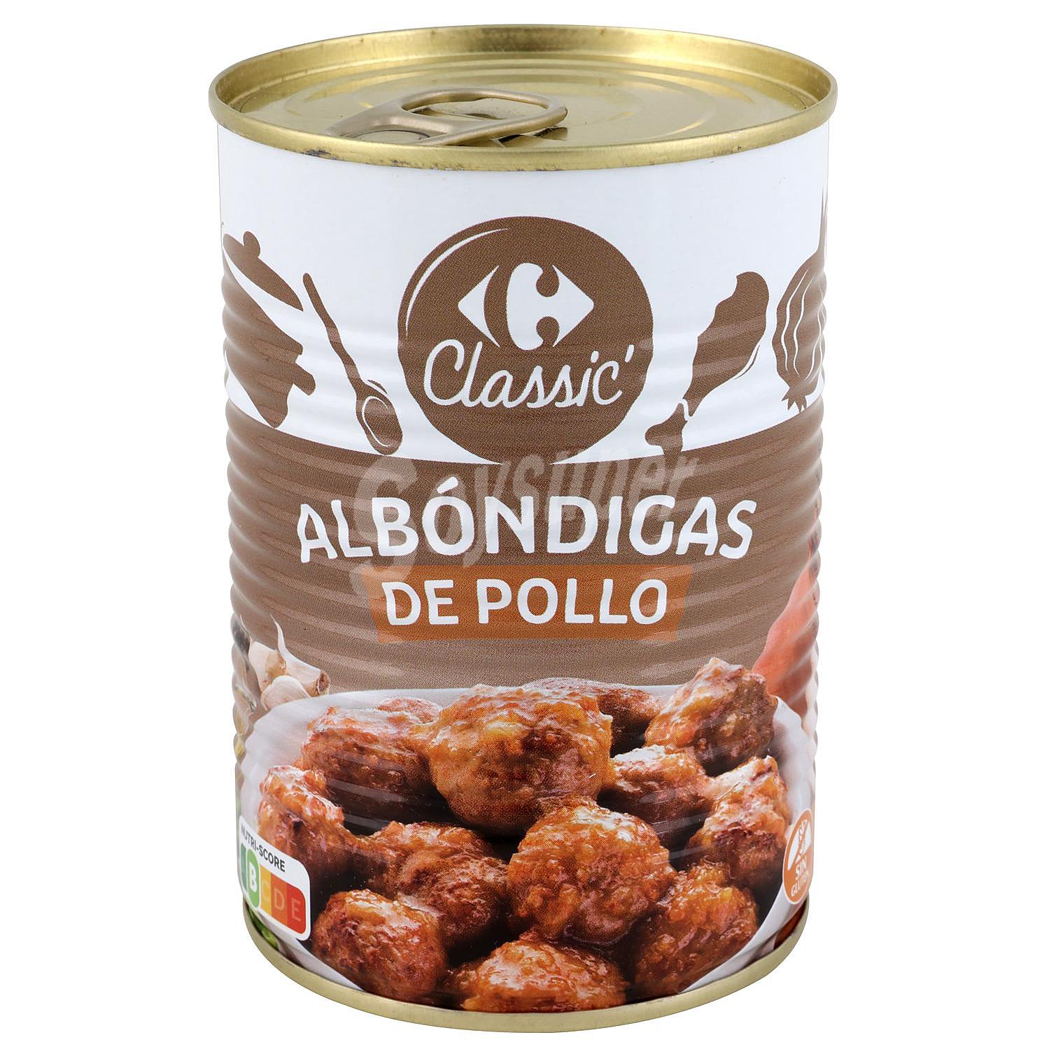 Albóndigas de pollo Classic Carrefour sin gluten